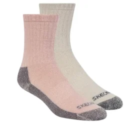 2er-Pack Damen-Crew-Socken aus Wolle