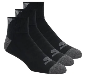 3er-Pack Herren-Halb-Terry-Quarter-Crew-Socken