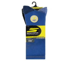 3er-Pack reflektierende Performance-Crew-Socken für Herren