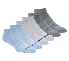 6er-Pack kurz geschnittene Socken ohne Frottee