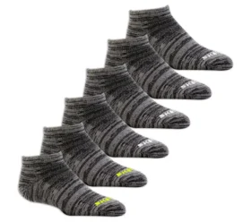 6er-Pack kurz geschnittene Socken ohne Frottee