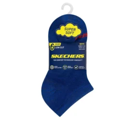 6er-Pack kurz geschnittene Socken ohne Frottee