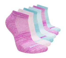 6er-Pack Low-Cut-Socken mit Farbstreifen für Mädchen