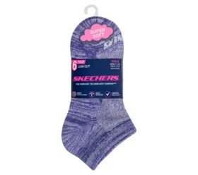 6er-Pack Low-Cut-Socken mit Farbstreifen für Mädchen