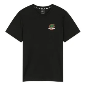 Barrel Printing Kurzarm-Shirt Schwarz