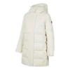 BASIC Lange Daunenjacke „Weiß“