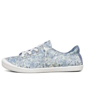Beach Bingo Low-Top-Canvas-Schuh Blau/Weiß