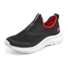 Bequeme Schuhe „Black Red“