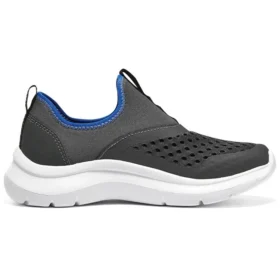 Bequeme Slipper „Grau-Blau“