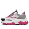Black Jack Low-Top Daddy-Schuhe Grau/Weiß/Rosa
