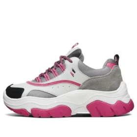Black Jack Low-Top Daddy-Schuhe Grau/Weiß/Rosa