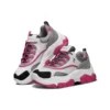 Black Jack Low-Top Daddy-Schuhe Grau/Weiß/Rosa