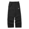 Bunte Freizeit-Serie Straight-Leg-Hose „Schwarz“