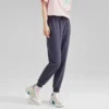 Bunte Freizeit-Serie Strickhose mit Kordelzug „Schwarz“