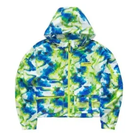 Casual-Camo-Kapuzenjacke „Green Blue“