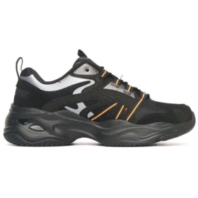 Casual Daddy’s Schuhe „Schwarz Silber Orange“
