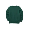 Casual Graphic Crew Sweater „Green White“