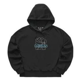 Casual Graphic Hoodie „Black“