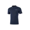 Casual-Poloshirt mit Aufdruck und kurzen Ärmeln „Navy“
