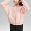 Casual-Serie Strickjacke mit Buchstabenprint „Pink“