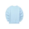 Casual-Serie Sweatshirt mit Rundhalsausschnitt und Schriftzug „Blue White“