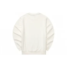 Casual Series Sweatshirt mit Rundhalsausschnitt und Schriftzug „Weiß Blau“