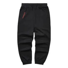CNY-Serie Sport-Strickhose mit Buchstabenprint „Schwarz“