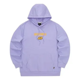 Colorful Casual Series Hoodie mit Buchstabenprint „Purple Yellow“