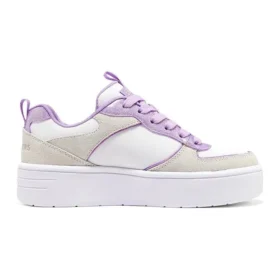 Court High „White Beige Purple“
