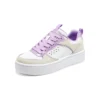 Court High „White Beige Purple“