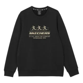 Crew-Pullover mit Logo-Print „Schwarz Grau Weiß Lila“
