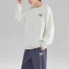 Crew-Sweatshirt mit Aufdruck „White Gold“