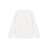 Crew-Sweatshirt mit Blumenmuster „Blau Weiß Grau“
