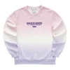 Crew-Sweatshirt mit Farbverlauf „Purple Pink White“