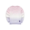 Crew-Sweatshirt mit Farbverlauf „Purple Pink White“