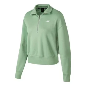Crew-Sweatshirt mit Logo-Print „Grün“