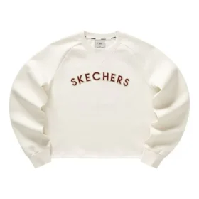 Crew-Sweatshirt mit Logo-Print „White Red“