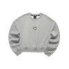 Crew-Sweatshirt mit Smile-Grafik „Schwarz Grau Lila“