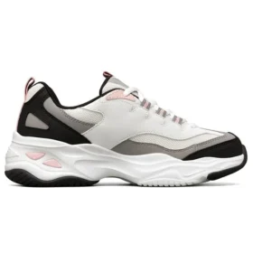 D‘ Lites Low-Dad-Schuhe Weiß/Schwarz/Pink