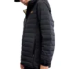 Daunenjacke mit aufgedrucktem Logo „Schwarz“