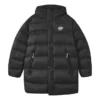 Daunenjacke mit Buchstabenprint „Black Blue“