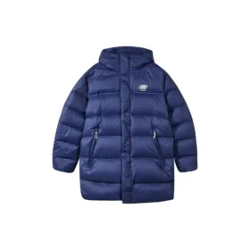 Daunenjacke mit Buchstabenprint „Black Blue“