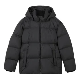 Daunenjacke mit Kapuze „Black“
