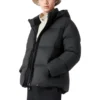 Daunenjacke mit Kapuze „Black“