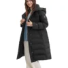 Daunenjacke mit Kapuze „Black“