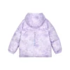 Daunenjacke mit Kapuze „Purple White“