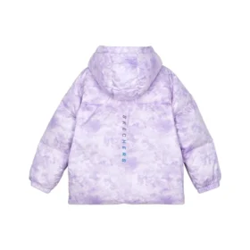 Daunenjacke mit Kapuze „Purple White“