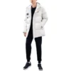 Daunenjacke mit Kapuze und Logo-Print, mittellang „Multi-Color“