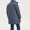 Diamond Series gewebte lange Daunenjacke „Teal“