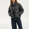 Diamond Series Langarm-Daunenjacke „Schwarz“